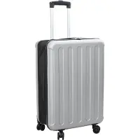 vidaXL Koffer mit Schloss Silber 43 x 27 x 66 cm ABS Kunststoff