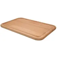 T&G Woodware Rechteckiges Schneidebrett 45x30 cm aus Buche mit Wasserrinne - Braun Rechteckiges Holz 45x30 cm