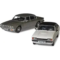 Corgi CC91992 - 1/43 - Screen Stars - Ford Capri Mk2 2.0S Diamond White, Jaguar XJ6 Series 2 Silver - Neu