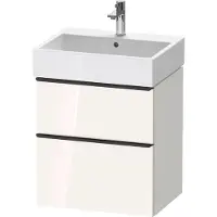Duravit Waschtischunterschrank D-Neo 58,4x44,2cm, sw/w g, 1 Schubk., 1 Ausz.