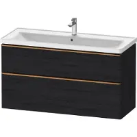 Duravit Waschtischunterschrank D-Neo 118,4x45,2x62,5cm, 2 A, wd, b geb/Ei sw