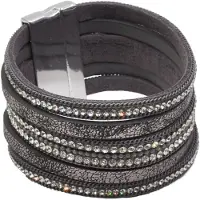 Steuer Modeschmuck Metall in grau | Gr.: onesize