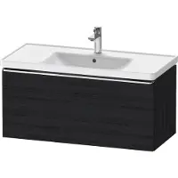 Duravit Waschtischunterschrank D-Neo 98,4x45,2cm, ch/Ei sw, 1 Ausz., wandhängend