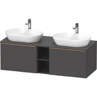 Duravit Waschtischunterschrank D-Neo 140x55cm, 2 A, 1 Pl, B bs, b geb/Gra ma