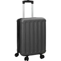 vidaXL Koffer mit Schloss Dunkelgrau 34 x 23 x 55,5 cm ABS Kunststoff