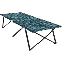vidaXL Klapp Schlafbett fürs Camping Blatt Wald 206 x 76 x 74 cm