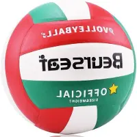 OEM Volleybal Soft Touch, 5 meter, für Innen- und Außenbereich, rot/grün