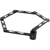 Gerda FOLD 820W Faltschloss für Fahrrad, schwarz