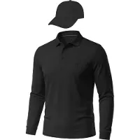Normani Herren Langarm Poloshirt mit passender Baseballkappe - 9985