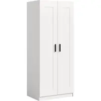 Xonox Garderobenschrank Kleiderschrank Visby | 2-türig | weiß