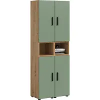 Xonox Wohnkombination The One 3 | 6-teilig | Artisan Oak / Smoke Green ohne