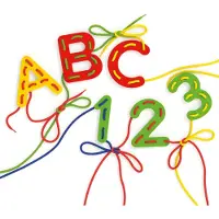 Quercetti Schnürung ABC- & 123-Lernset