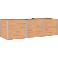 vidaXL Möbel Hochbeet Braun 300 x 100 x 91 cmBeete - Beete c7694