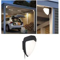 Paulmann 94519, Wandbeleuchtung für den Außenbereich, Anthrazit, Weiß, Kunststoff, Edelstahl, IP44, Garage, III