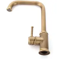 StarTech.com Retro Badarmatur - Waschtischarmatur - Einhebelmischer - Schwenkauslauf - 25 cm Höhe - Deckmontage - Messingkörper - Keramikkartusche - Bronze