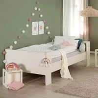 Roba Einzelbett, 90x200 cm, ohne Lattenrost, HxBxT: ca. 62 x 96 x 206 cm