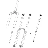 RockShox Gabel Csu Pike Sa 27.5 Al Tpr Dfblk