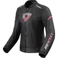 REV'IT! Revit Sprint H2O Damen Motorrad Textiljacke, schwarz/pink, 36