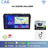 StarTech.com Android Autoradio Suzuki Alto 2009 - 2 DIN 23 cm Touchscreen - 8-Kern Snapdragon 460 - 6GB RAM 128GB ROM - GPS Navi WiFi FM RDS - CarPlay Android Auto - CA6