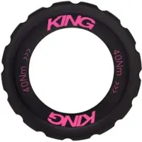 Chris King Centerlock Lockring, External Spline, two tone black/punch