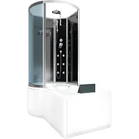 AcquaVapore Kombination Badewanne Dusche K50-R30 Duschtempel 100x170 cm