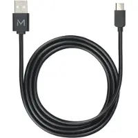 Mobilis 001278, 1 m, USB A, USB C, Schwarz