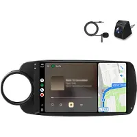 AWESAFE Nachrüst Radio kompatibel mit Toyota Yaris 2012-2017 Carplay Android Auto Navi Bluetooth DAB+ Rückfahrkamera 9 Zoll 64GB
