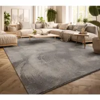 TT Home Wohnzimmer Kurzflor Einfarbig Modernes Design Waschbar