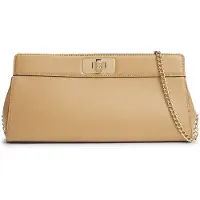Tommy Hilfiger Handtasche Th Modern Clutch AW0AW18727 Hellbraun