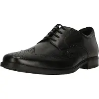 Clarks Schnürschuhe Howard Wing Black Leather in klassischem Design 1216 Black Leather 41