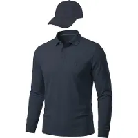 Normani Herren Langarm Poloshirt mit passender Baseballkappe - 9985
