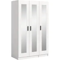 Xonox Garderobenschrank Kleiderschrank Visby | 3 Spiegeltüren | weiß