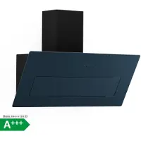 Klarstein SleekAir Dunstabzugshaube - 90cm Kopffreihaube, 718 m³/h, A++ , Touch-Bedienung, LED 5W, Duale Belüftung, Anthrazit