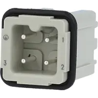 Harting Han 3A Stifteinsatz (M) Quick-Lock-Anschluss, 3-polig+PE 230V/400V, 10A - 1 Stück