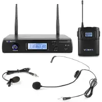 VONYX WM61B, Headsetmikrofon, Bodypack-Empfänger, 40 - 17000 Hz, Taschensender, 1%, 90 dB