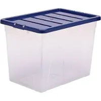 Fellowes 5 Bankers Box Aufbewahrungsboxen 64.0 l transparent blau 38.0 x 56.0 41.0