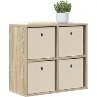 vidaXL Sideboard Sonoma-Eiche 59,5 x 27 x 57 cm