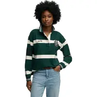 Superdry Crest Stripe Rugby Langarm-polo