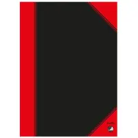 Bantex Bücher & Blöcke Notizbuch DIN A4 Kariert Rückendrahtheftung Rot, Schwarz 96 Blatt