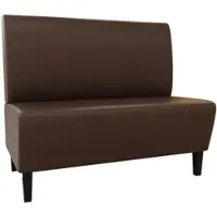 BIG Möbel Gastro Sitzbank Paris | 160 cm breit | Kunstleder Braun | Glatt | Dinerbank