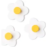 Kids Concept Haken Blume 3er-Pack, Weiß