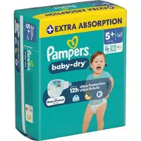 Pampers Baby Dry Gr.5+ Junior Plus 12-17kg Windeln Single Pack 25 St