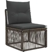 vidaXL Gartensofa-set 7 pcs Grau und Dunkelgrau Poly-Rattan
