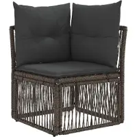 vidaXL Gartensofa-set 13 pcs Grau und Dunkelgrau Poly-Rattan