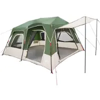 vidaXL Sofort Zelt 8 Personen Grün 185T Polyester mit PolyurethanBeschichtung