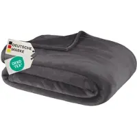 NYVI Kuscheldecke Cashmere Touch - Extra Flauschig - kuschelweiche & warme Sofadecke für Herbst & Winter Farbe:Anthrazit;Größe:150x200 cm