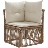 vidaXL Gartensofa-set 12 pcs Beige Poly-Rattan