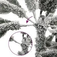 vidaXL "SALE 2026"Künstliche Weihnachtsbäume - Weiß Künstlicher Weihnachtsbaum Klappbar Beschneit 210cm Stabli Möbel8647725