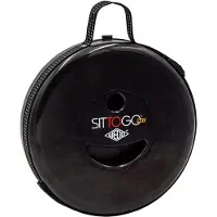 Wedo Teleskophocker SITTOGONXT, zusammenschiebbar, höhenverstellbar, mit Umhängegurt, bis 150 kg, ABS-Kunststoff, schwarz