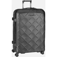 Stratic Gepäckstücke Stratic Leather & More Trolley Matt Black schwarz 76cm